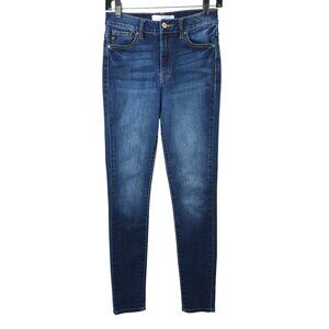 KanCan Curvy Ankle Jeans Womens Size 5 / 26 Mid Rise Dark Wash Denim